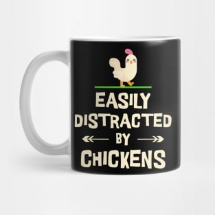 Easily Distracted by Chickens Mug